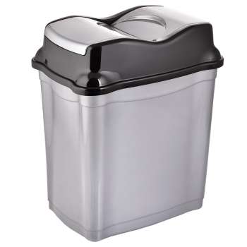 Odpadkový koš Orion Whirpool - výklopný, 28 l, šedý