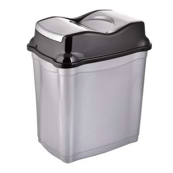 Odpadkový koš Orion Whirpool - výklopný, 16 l, šedý