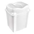 Odpadkový koš Orion Whirpool - výklopný, 16 l, bílý