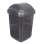 Odpadkový koš Orion standard - výklopný, 50 l, antracit