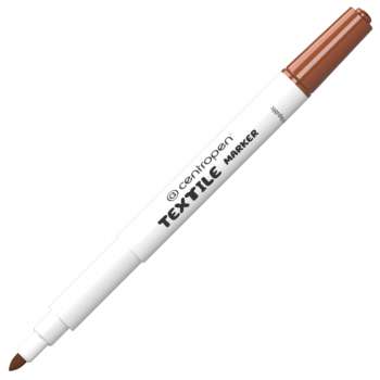 Textilní popisovač Centropen 2739 - hnědý, silný