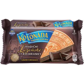 Oplatky Lázeňské trojhránky čokoládové, 50 g