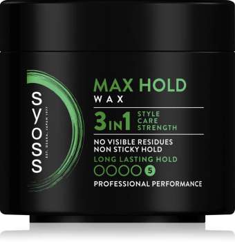 Vosk na vlasy Syoss Max Hold 3 v 1 - 150 ml