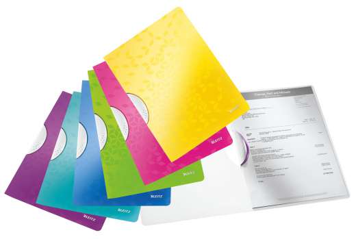 Desky s klipem Leitz WOW,A4,mix barev