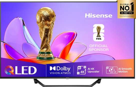 QLED SMART televize Hisense 43A7Q - úhlopříčka 108 cm, UHD rozlišení, Atmos, VIDAA U8.5, černá