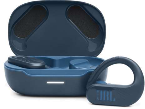 Bezdrátová sluchátka JBL Endurance Peak 3 – TWS, odolnost IP68, výdrž 50 h, modrá