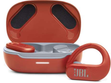 Bezdrátová sluchátka JBL Endurance Peak 3 – TWS, odolnost IP68, výdrž 50 h, červená