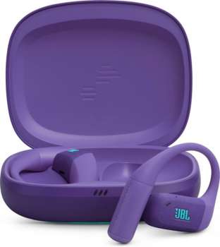 Bezdrátová sluchátka JBL Endurance Zone – open-ear, TWS, odolnost IP68, výdrž 32 h, fialová
