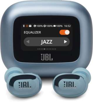 Bezdrátová sluchátka JBL Live Buds 3 – ANC, TWS, odolnost IP55, výdrž 40 h, modrá
