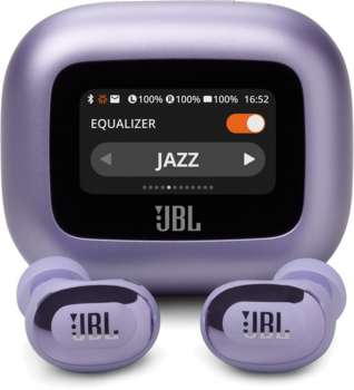 Bezdrátová sluchátka JBL Live Buds 3 – ANC, TWS, odolnost IP55, výdrž 40 h, fialová