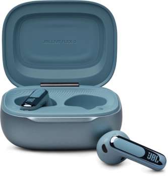Bezdrátová sluchátka JBL Live Flex 3 – ANC, open-ear, TWS, odolnost IP54, výdrž 50 h, modrá
