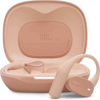 Bezdrátová sportovní sluchátka JBL Sense Lite – open-ear, TWS, odolnost IP54, výdrž 32 h, béžová