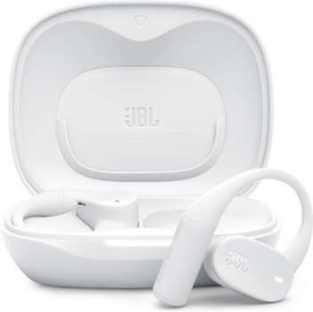 Bezdrátová sportovní sluchátka JBL Sense Lite – open-ear, TWS, odolnost IP54, výdrž 32 h, bílá