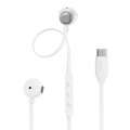 Sluchátka do uší JBL Tune 305C – USB-C, mikrofon, Hi-Res Audio, bílá