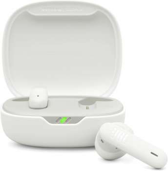Bezdrátová sluchátka JBL Wave Flex 2 – open-ear, TWS, odolnost IP54, výdrž 40 h, bílá