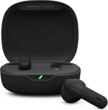 Bezdrátová sluchátka JBL Wave Flex 2 – open-ear, TWS, odolnost IP54, výdrž 40 h, černá