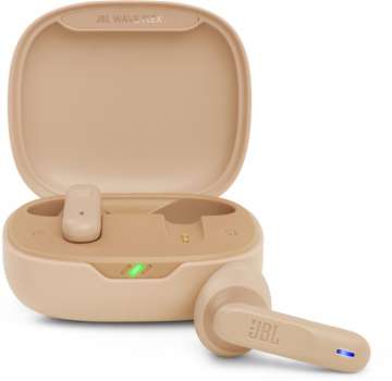 Bezdrátová sluchátka JBL Wave Flex – open-ear, TWS, odolnost IP54, výdrž 32 h, béžová