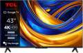LED Smart televize TCL 43P6K – úhlopříčka 109 cm, rozlišení 4K UHD, Dolby Audio, černá