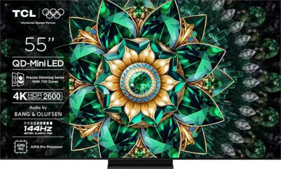 QD-MiniLED Smart televize TCL 55Q7C – úhlopříčka 139 cm, rozlišení 4K, Dolby Vision, Atmos, černá