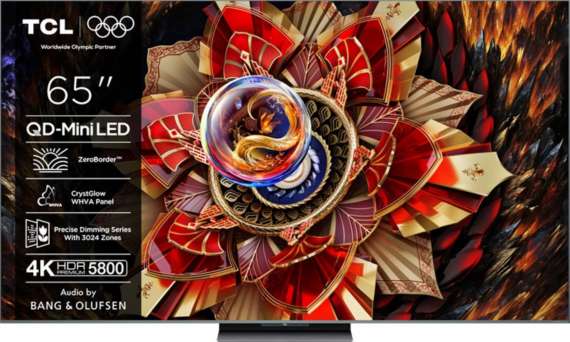 QD-MiniLED Smart televize TCL 65C9K – úhlopříčka 165 cm, rozlišení 4K UHD, Dolby Vision, černá