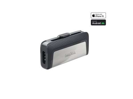 USB flash drive SanDisk Ultra Dual - 256 GB, USB 3.1 / USB-C, černo-stříbrný