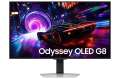 Počítačový herní monitor Samsung Odyssey OLED G8 – 32", 4K 3840x2160, 240 Hz, reproduktory, stříbrný