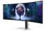 Počítačový herní monitor Samsung Odyssey OLED G9 – 49", OLED, 5120x1440, 240 Hz, zakřivený, stříbrný