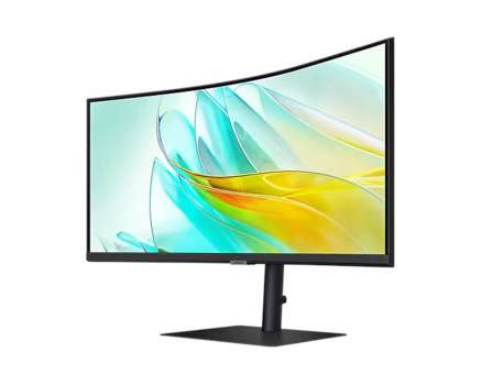 Počítačový monitor Samsung ViewFinity S65UC – 34", VA, UWQHD 3440 × 1440, 100 Hz, zakřivený, černý