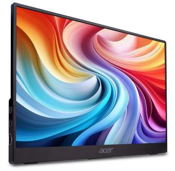 Přenosný počítačový monitor Acer PM161QB1 – 15,6", IPS, FHD 1920 x 1080, 60 Hz, reproduktory, černý