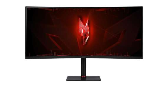 Počítačový herní monitor Acer Nitro XV345CURX – 34", VA, UWQHD 3440 x 1440, 240 Hz, zakřivený, černý