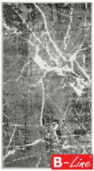 Kusový koberec Split - 190 x 133 cm, šedý/bílý