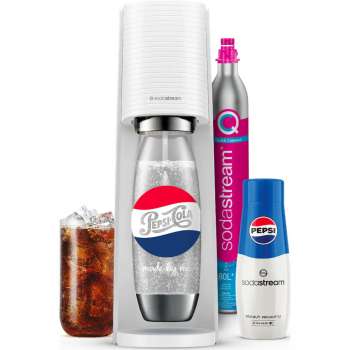 Výrobník perlivé vody SodaStream Terra White Pepsi Megapack – bílý
