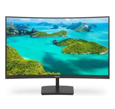 Počítačový monitor Philips 271E1SCA – 27", VA, FHD 1920x1080, 75 Hz, zakřivený, reproduktory, černý