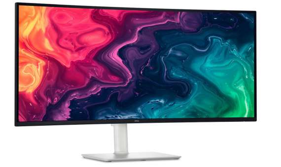 Počítačový monitor Dell S3425DW – 34", VA, UW-QHD 3440×1440, 120 Hz, zakřivený, reproduktory, bílý