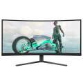 Počítačový herní monitor Philips 34M2C3500L – 34", VA, WQHD 3440 x 1440, 180 Hz, zakřivený, šedý