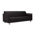 Pohovka Monika - 3místná, černá