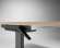 Mobilní sklopný stůl Classic - 120 x 80 cm, bílý/chrom