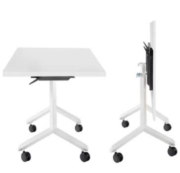 Mobilní sklopný stůl PRO - 180 x 80 cm, bílý