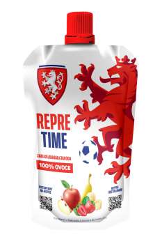 Ovocné pyré REPRE TIME - jablko, banán, jahoda, 9x 100 g