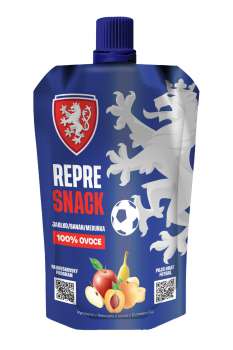 Ovocné pyré REPRE SNACK - jablko, banán, meruňka, 9x 100 g