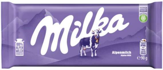 Čokoláda Milka - mléčná, 90 g