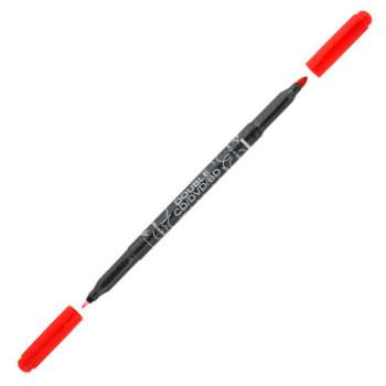 Popisovač na CD Centropen 3616 - dvouhrotý, červený