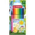 Fixy Stabilo Pen 68 - ANIMAL VIBES, sada 8 barev včetně samolepky