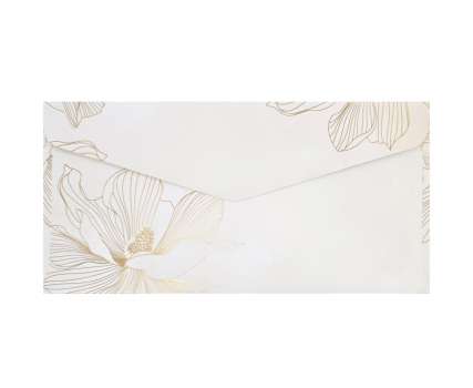 Ozdobné obálky - DL, 120 g/m2, motiv magnolie, 10 ks