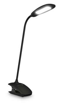 Stolní LED lampička s klipem Connect IT Clip – černá
