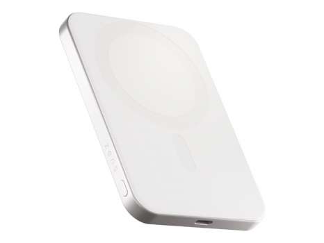 Bezdrátová powerbanka ZENS Pro 1 – slim, 5000 mAh, 15 W, USB-C, bílá