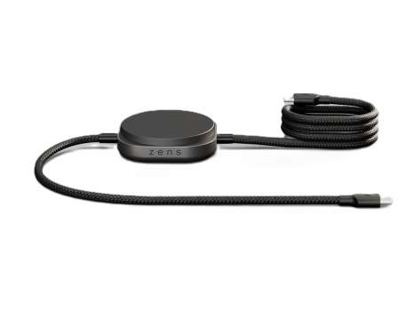 Bezdrátová nabíjecí podložka ZENS Pro 2 – 140 W, 2 výstupy, USB-C, MFi, černá