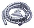 Trubice pro vedení kabelů Connect IT Winder – 2,5 m × 20 mm, šedá