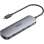 Dokovací stanice Anker Nano – 7v1, 100 W, 2× USB-C, 2× USB, 1× HDMI, SD/microSD slot, šedá