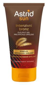 Olejový gel Astrid Sun pro rychlé opálení - bez UV filtru, 150 ml